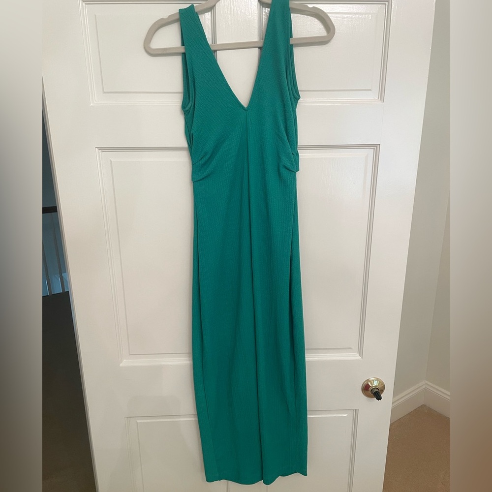 Free People Teal Midi Dress - Picture 3 of 5